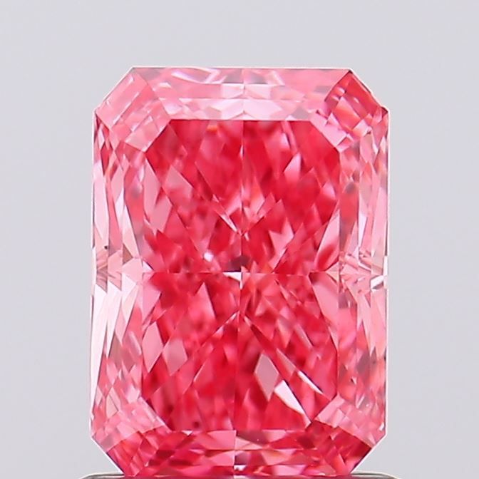 1.04 carat fancy vivid pink VS2 EX Cut IGI radiant diamond