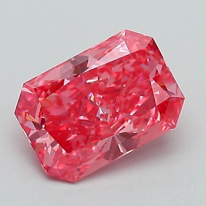 1.02 carat fancy vivid pink VS1 EX Cut IGI radiant diamond