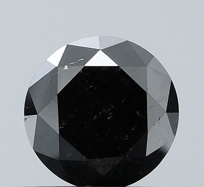 0.74 Carat Round Diamond Black VS1