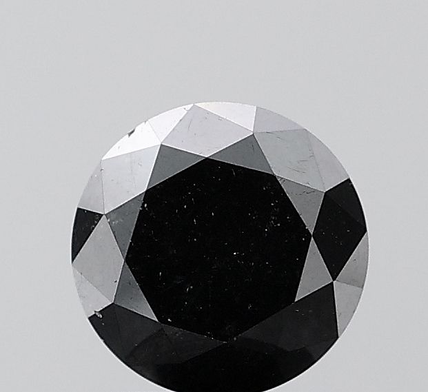 1.73 Carat Round Diamond Black VVS2