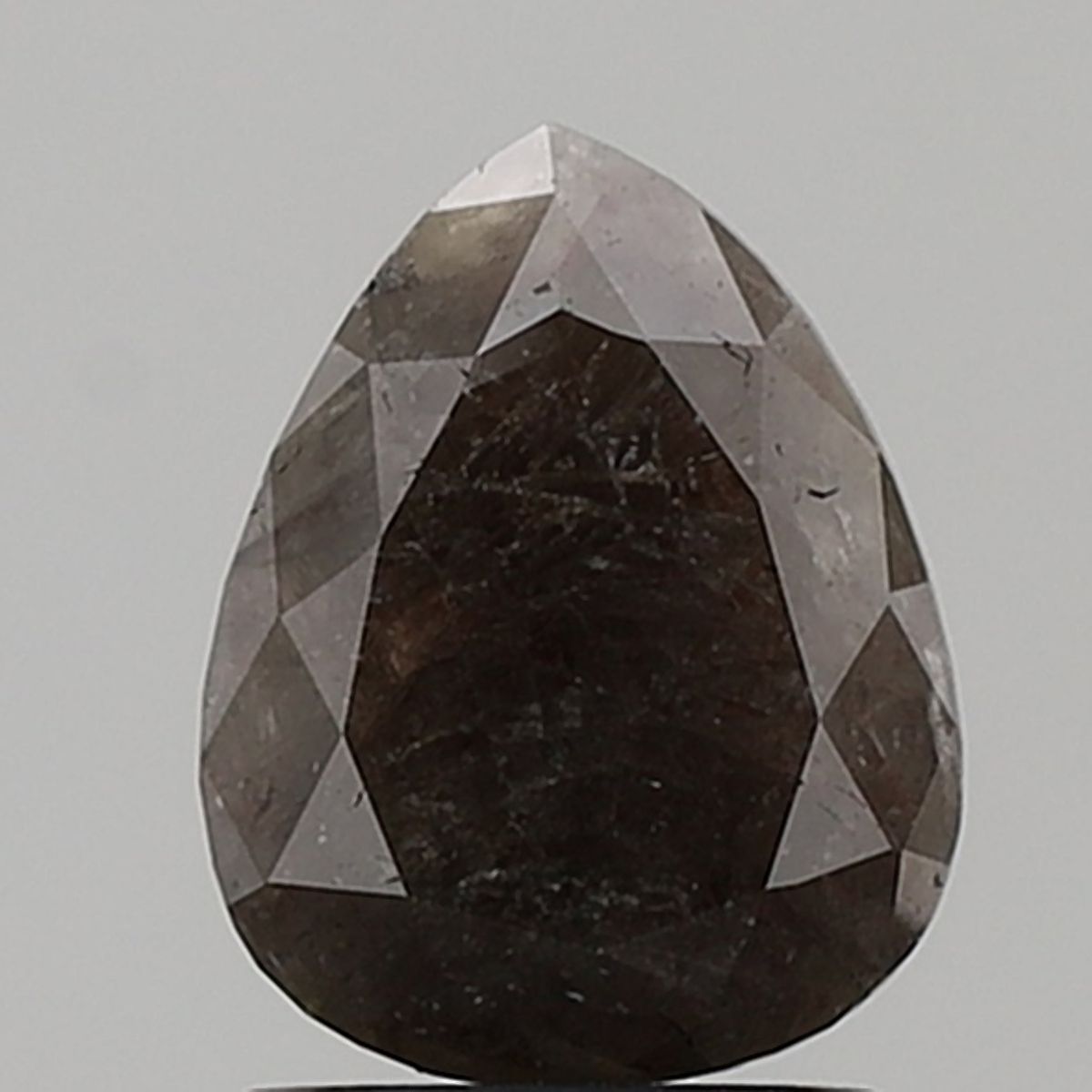 1.41 Carat Pear Diamond Salt and Pepper VS2