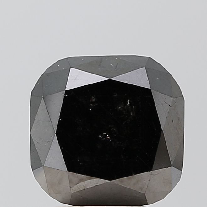 5.08 Carat Cushion brilliant Diamond Black VVS2