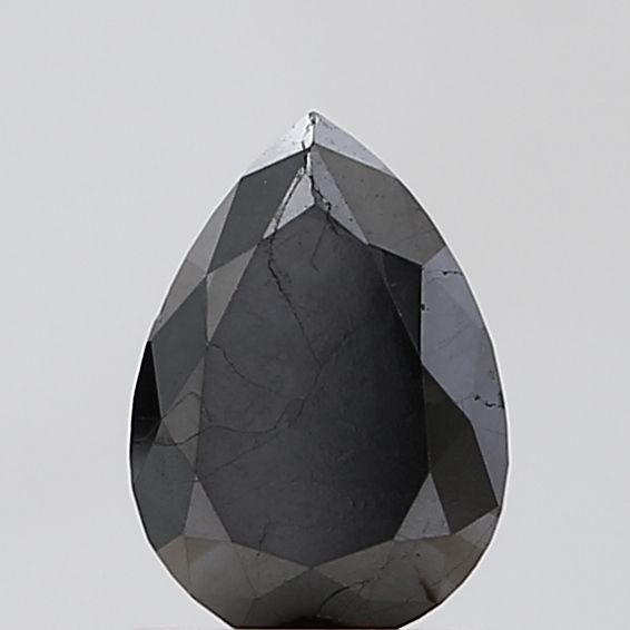0.87 Carat Pear Diamond Black VS2
