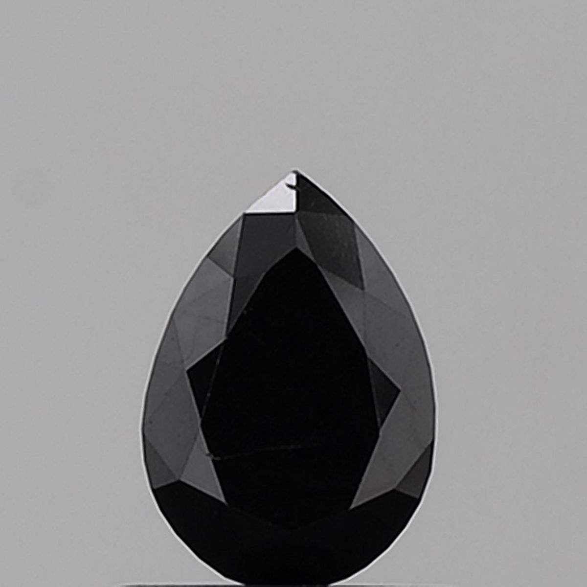 0.81 Carat Pear Diamond Black VVS2