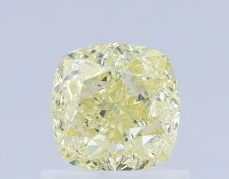 1 Carat Cushion brilliant Diamond Fancy Light Yellow SI1