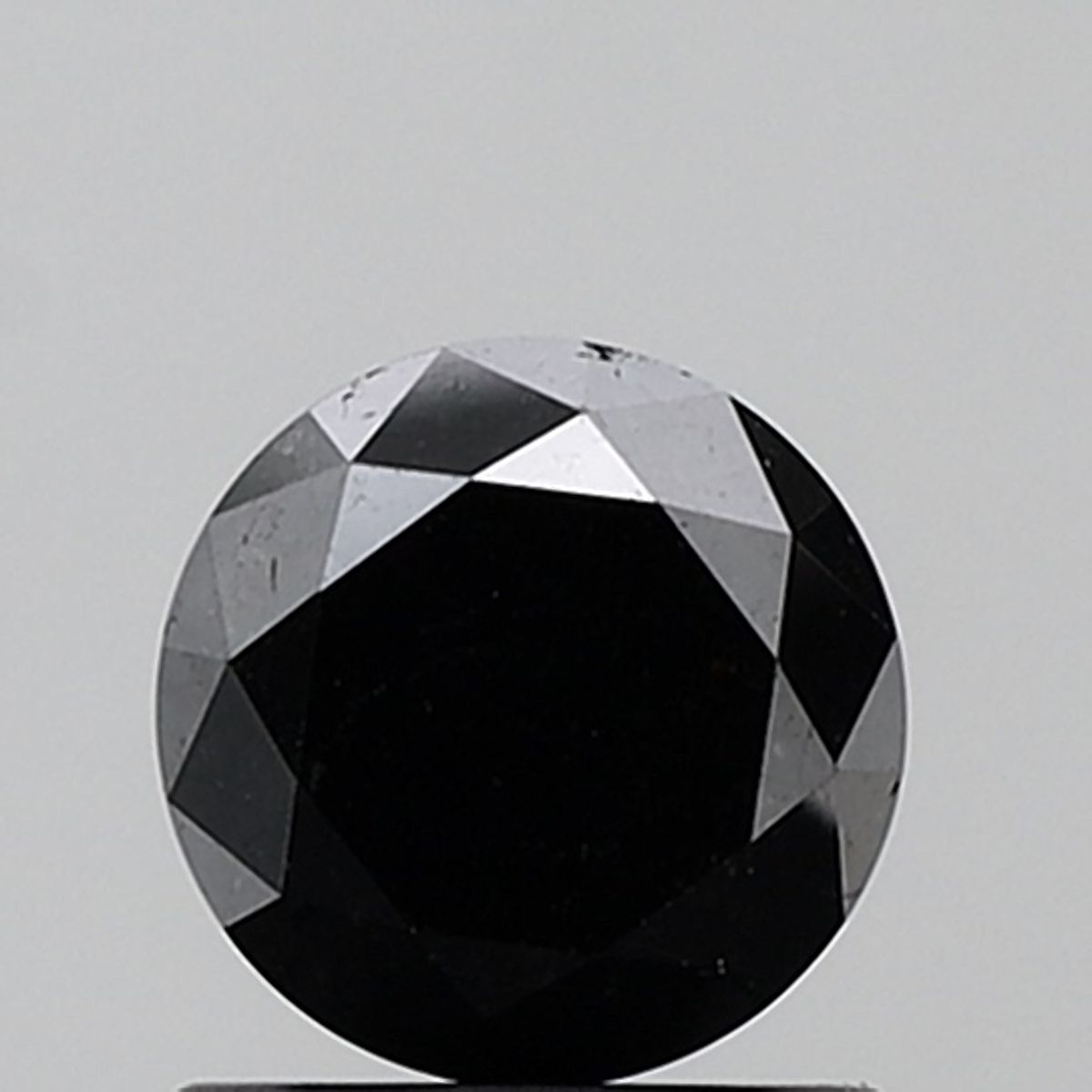 1.26 Carat Round Diamond Fancy Black VVS2