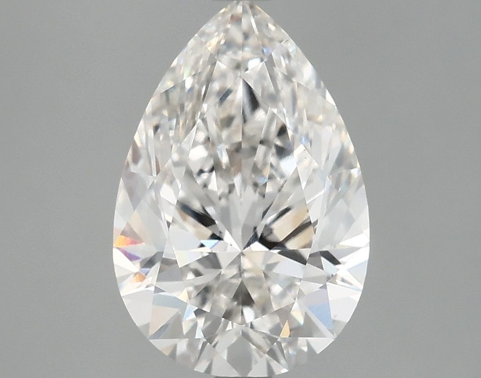 3.07 carat f VS2 EX Cut IGI pear diamond