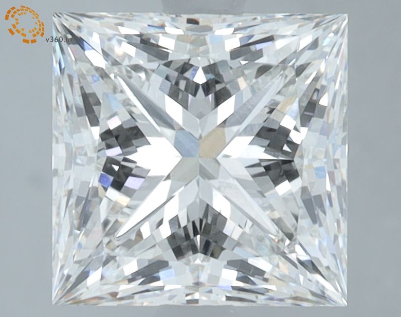 3.04 carat f VVS2 EX Cut IGI princess diamond