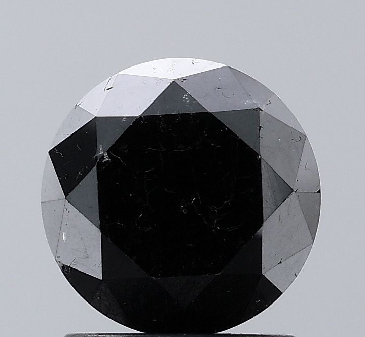 1.85 Carat Round Diamond Black VS1