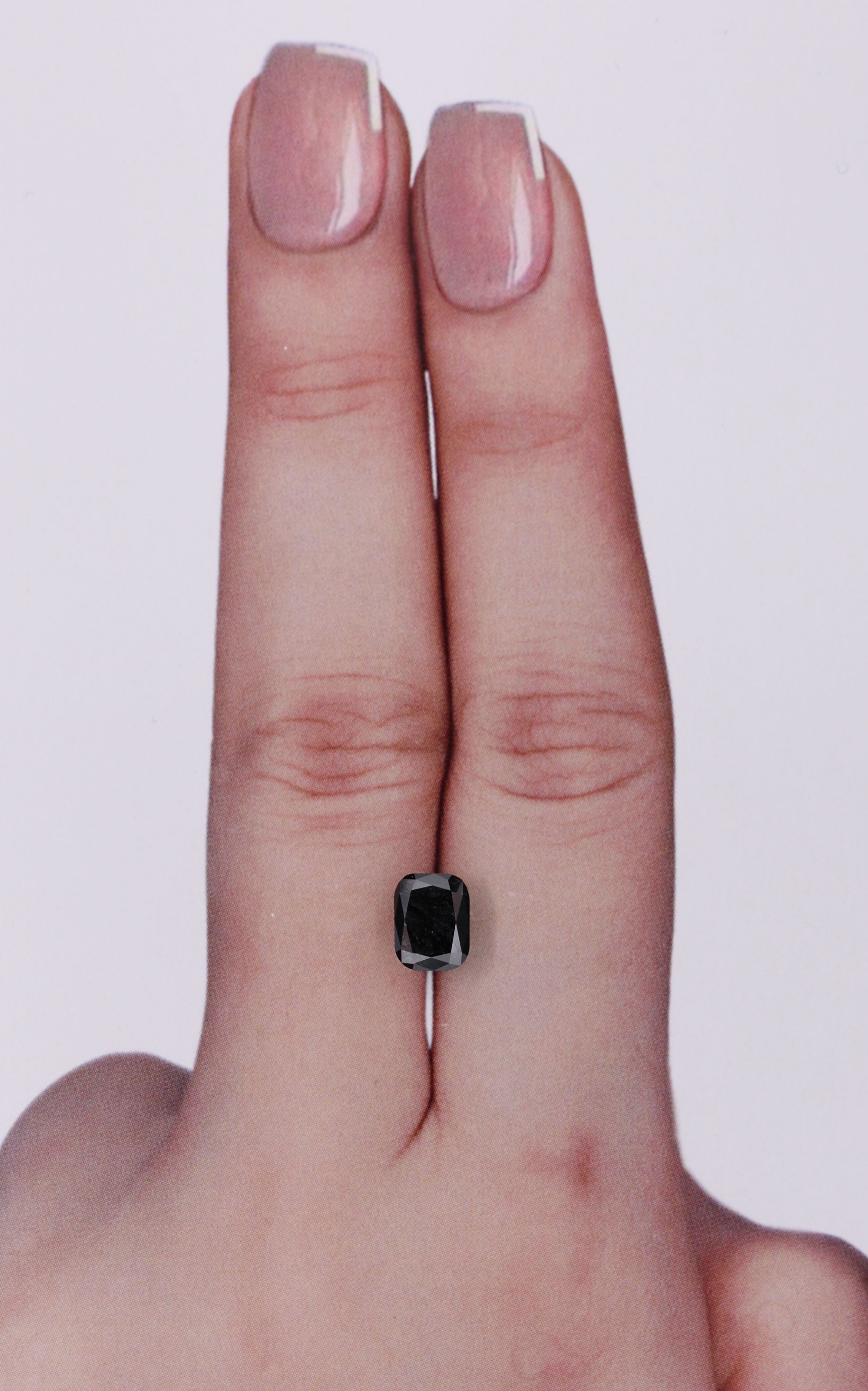1 Carat Cushion brilliant Diamond Fancy Black VVS2