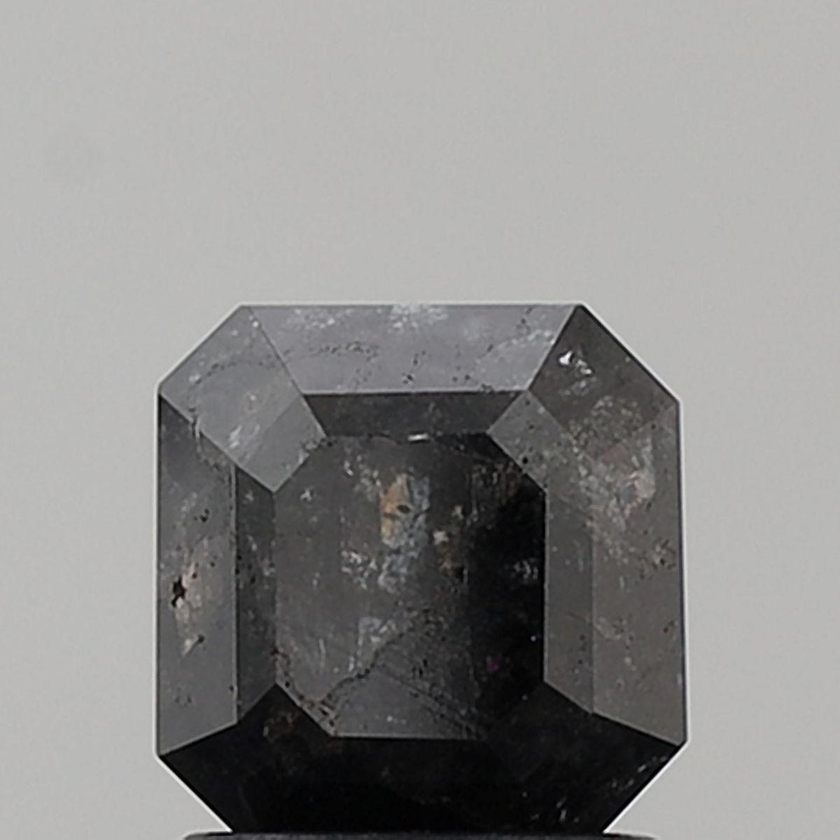 1.81 Carat Emerald Diamond Salt and Pepper I1