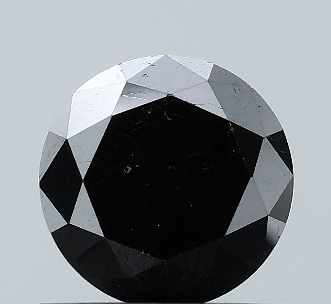0.77 Carat Round Diamond Black VS2