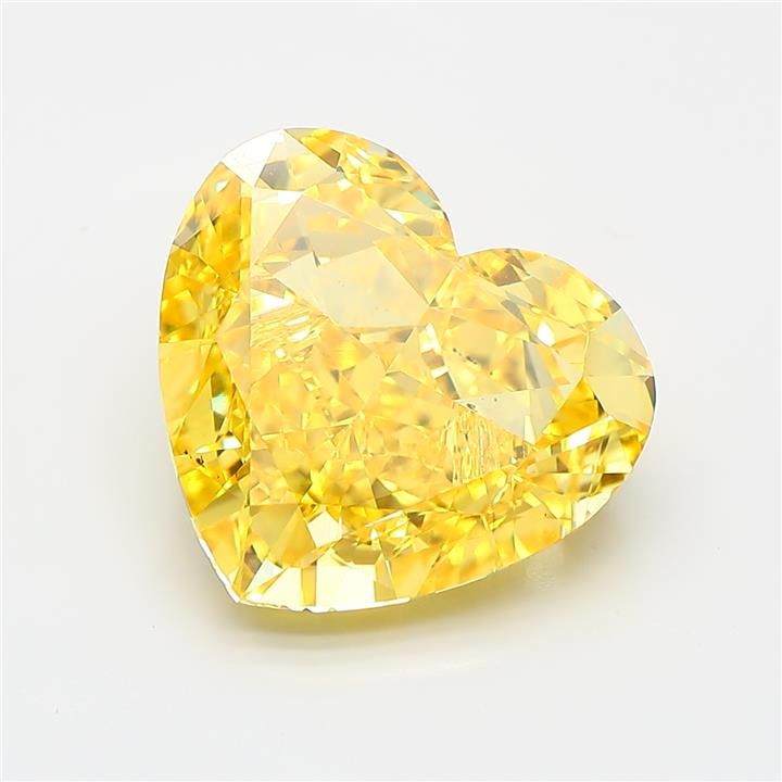 7.54 ct. heart Lab Grown Diamond front image