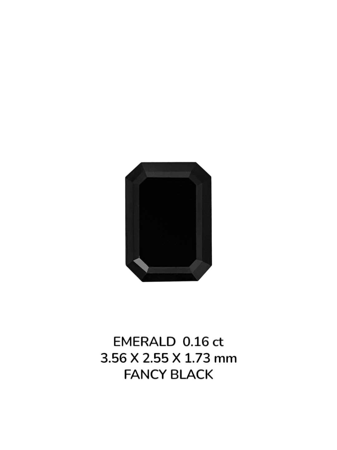 0.16ct Emerald BLACK VVS2