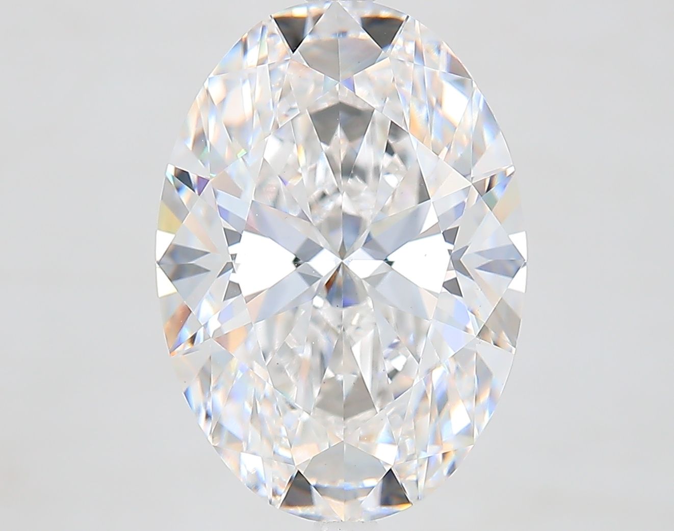 7.10 ct. oval Lab Grown Diamond front image