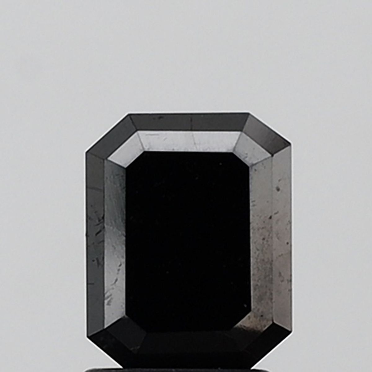 1.99 Carat Emerald Diamond Black VVS2