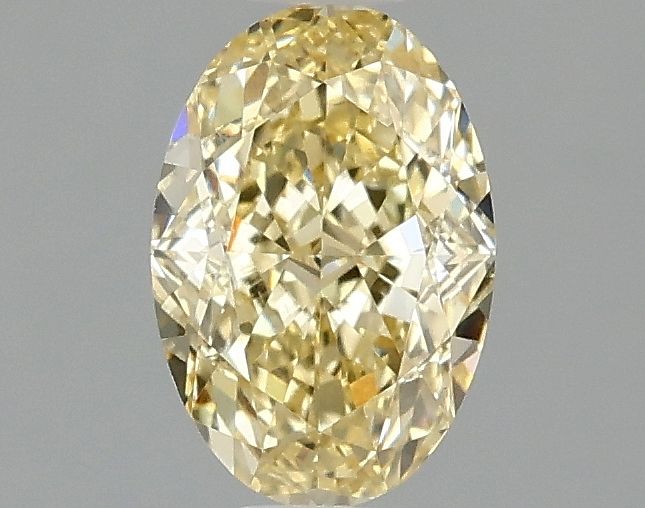 1.03 carat fancy intense yellow VS1 EX Cut IGI oval diamond