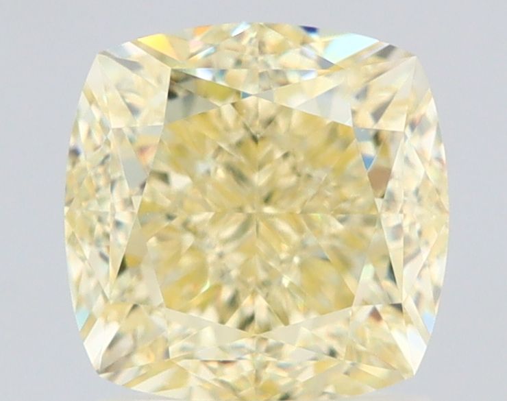 2.02 Carat Cushion brilliant Diamond Fancy Light Yellow VS1