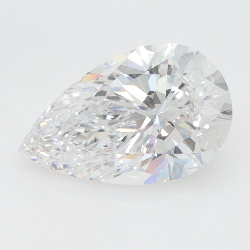 Diament LG gruszka, 2.1 ct, D, IF
