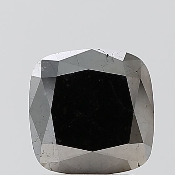 2.38 Carat Cushion brilliant Diamond Fancy Black VS1