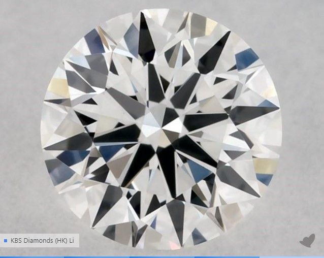 ROUND 0.31ct F VVS1 EX EX EX MED
