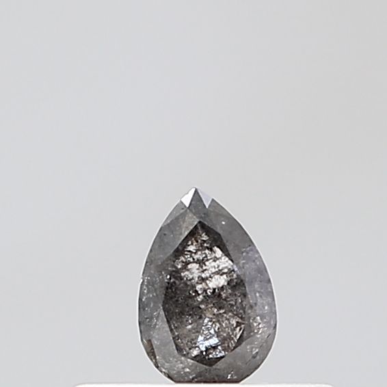 0.2 Carat Pear Diamond Salt and Pepper VVS2
