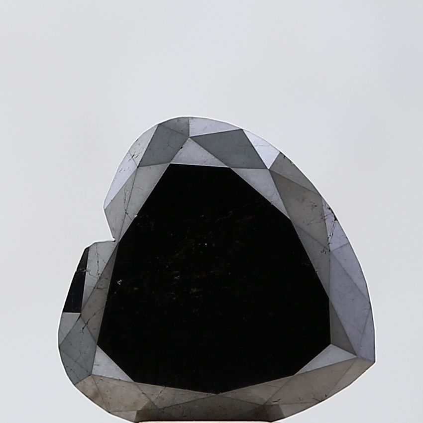 5.12 Carat Heart Diamond Black VS1