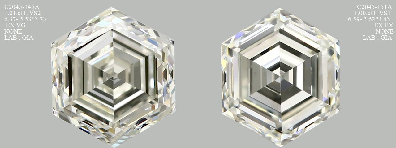 1.01 ct Hexagonal Diamond