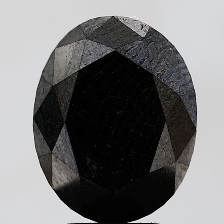 4.93 Carat Oval Diamond Fancy Black VS1