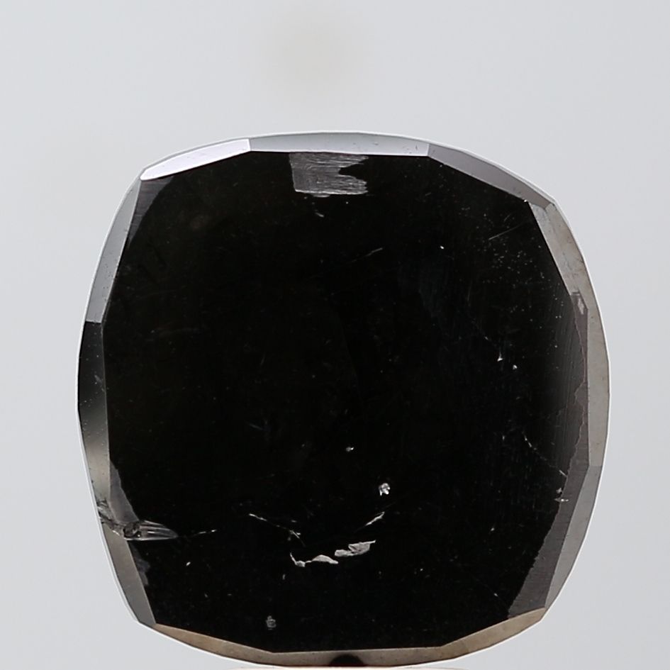 7.46 Carat Cushion brilliant Diamond Black VVS1