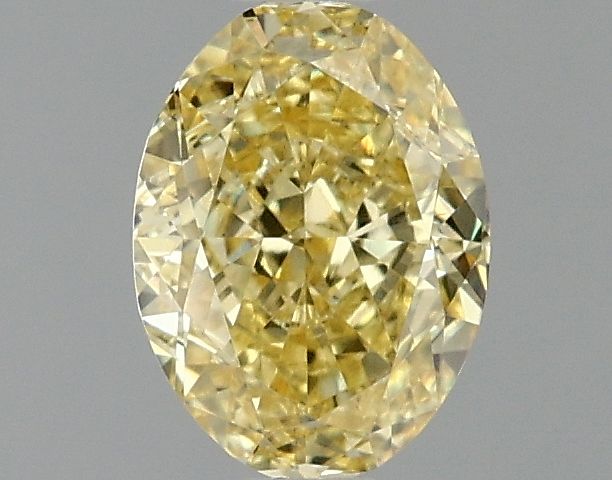 1 carat fancy vivid yellow VS1 EX Cut IGI oval diamond