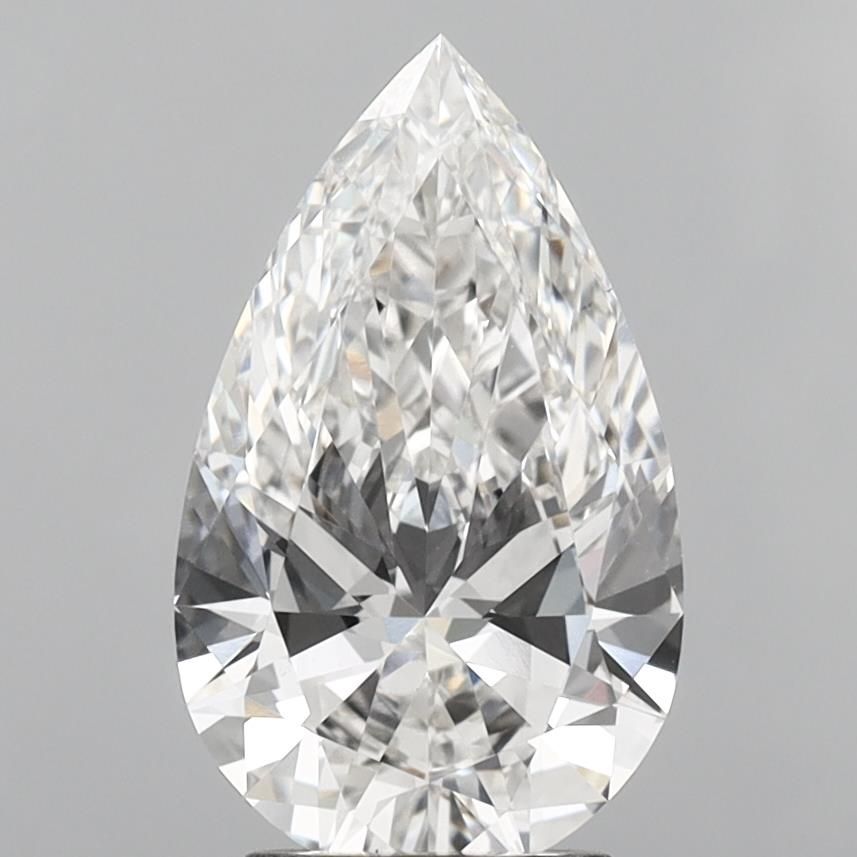 3.08 carat f VS1 EX Cut IGI pear diamond