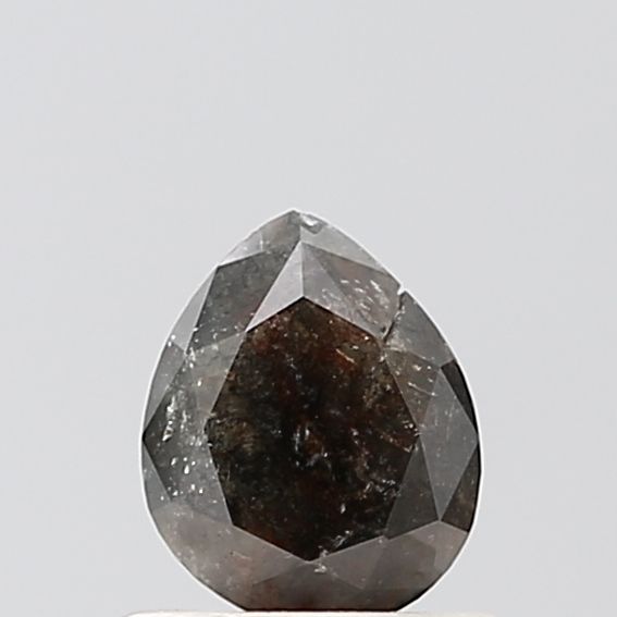 0.42 Carat Pear Diamond Salt and Pepper VS2