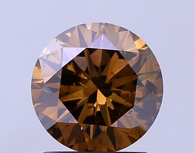 1.6 Carat Round Diamond Fancy Dark Brown SI2