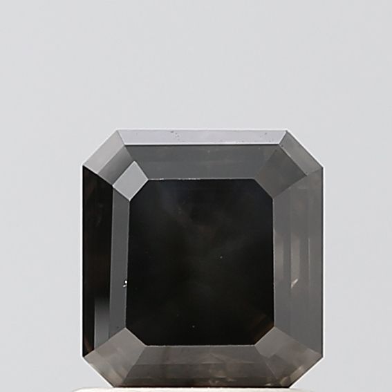 1.11 Carat Asscher Diamond Salt and Pepper VVS1