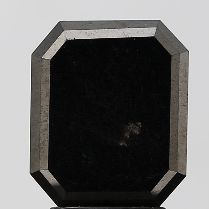 3.12 Carat Emerald Diamond Black VS1
