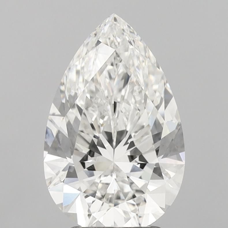 3.09 carat f VS1 EX Cut IGI pear diamond