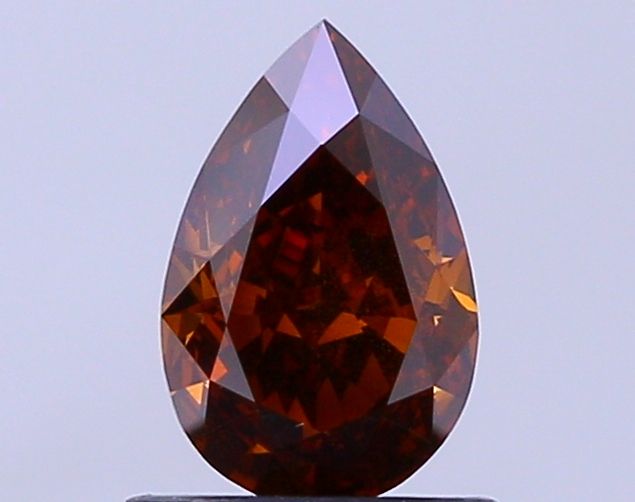 1 Carat Pear Diamond Fancy Dark Brown SI2