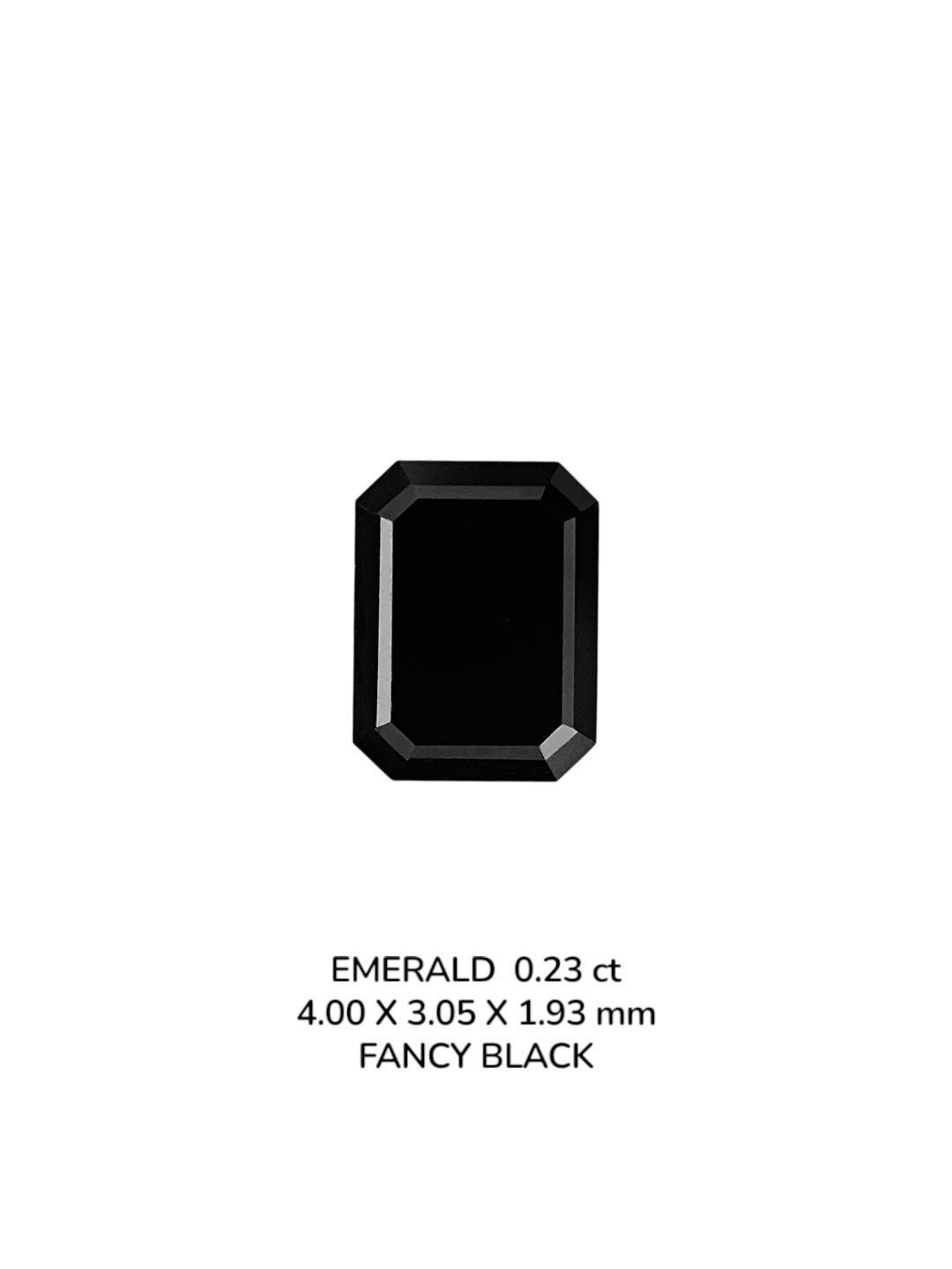 0.23ct Emerald BLACK VVS2