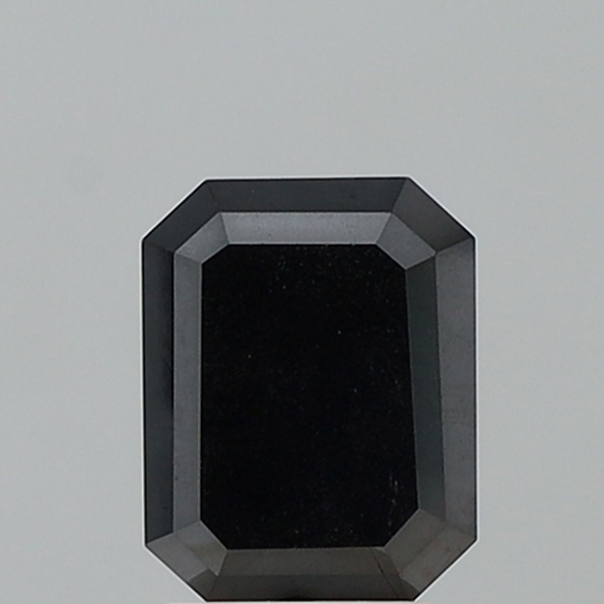2.67 Carat Emerald Diamond Black VVS1