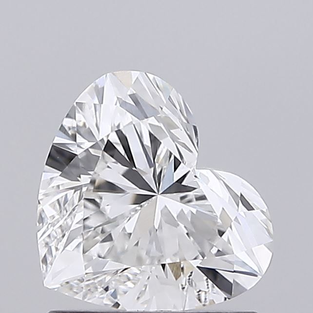 1.05 carat e VVS2 EX Cut IGI heart diamond