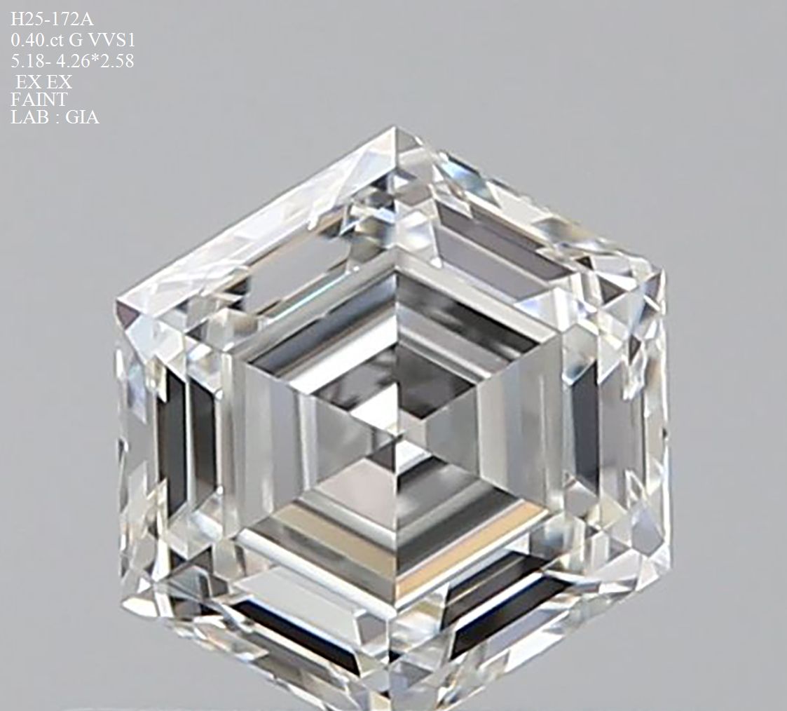 0.4 ct Hexagonal Diamond