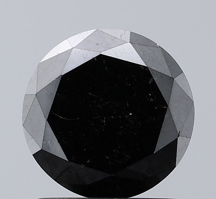 1.71 Carat Round Diamond Black VS2
