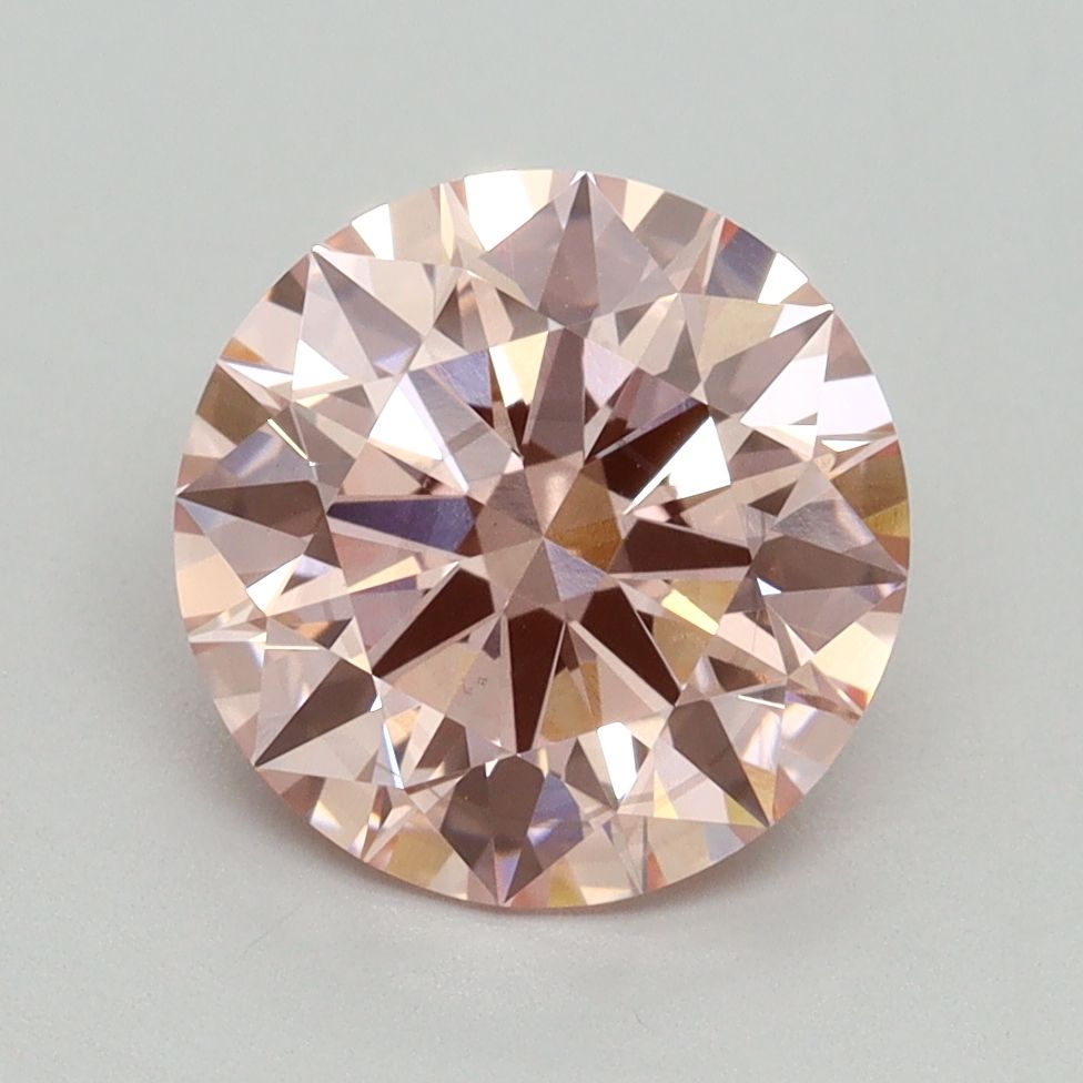 ROUND 2.59ct Fancy Vivid Pink VS2 ID EX EX STG