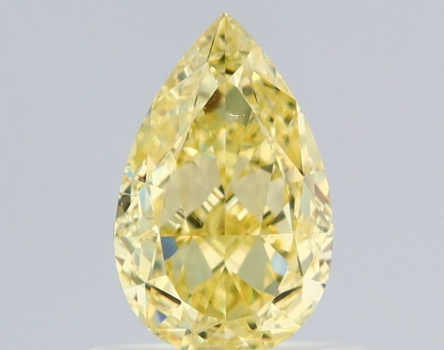 0.8 Carat Pear Diamond Fancy Yellow VS2