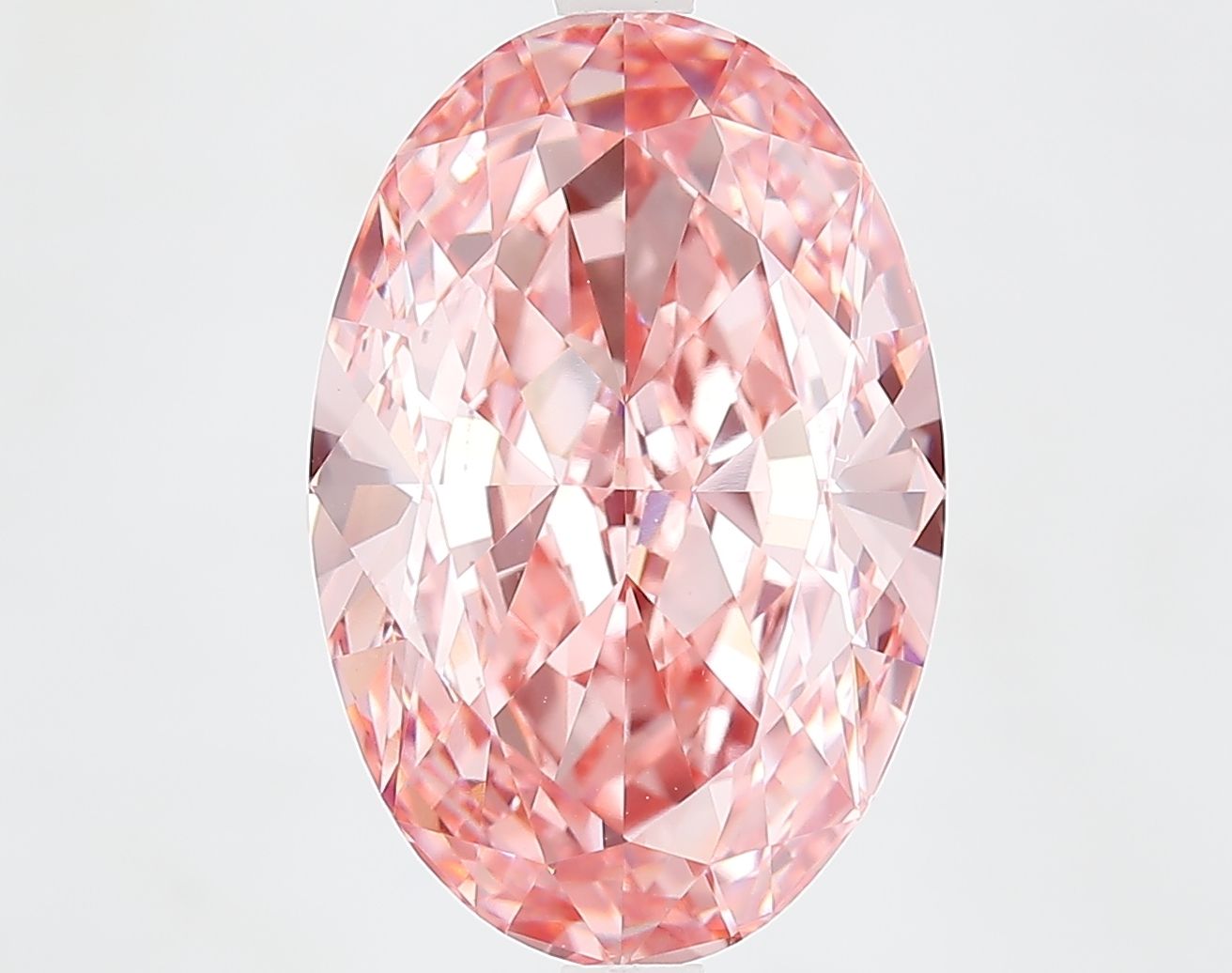 7.76 ct. oval Lab Grown Diamond front image