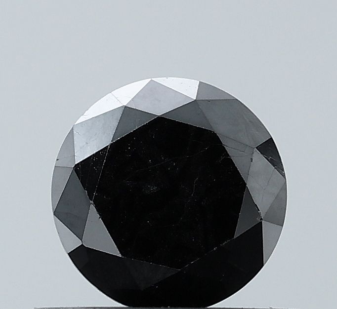 0.71 Carat Round Diamond Black VVS2