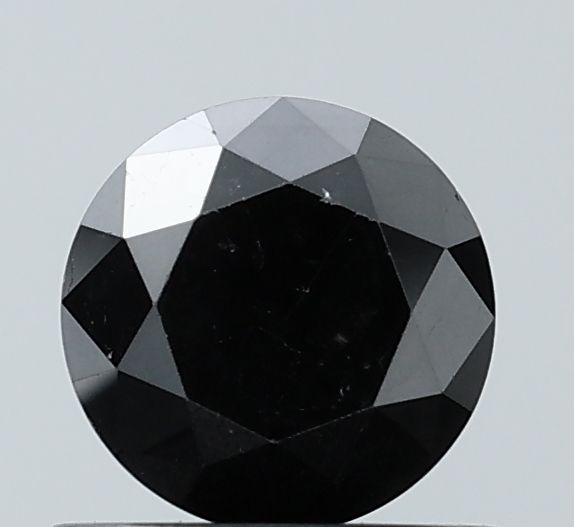 0.93 Carat Round Diamond Black VVS2