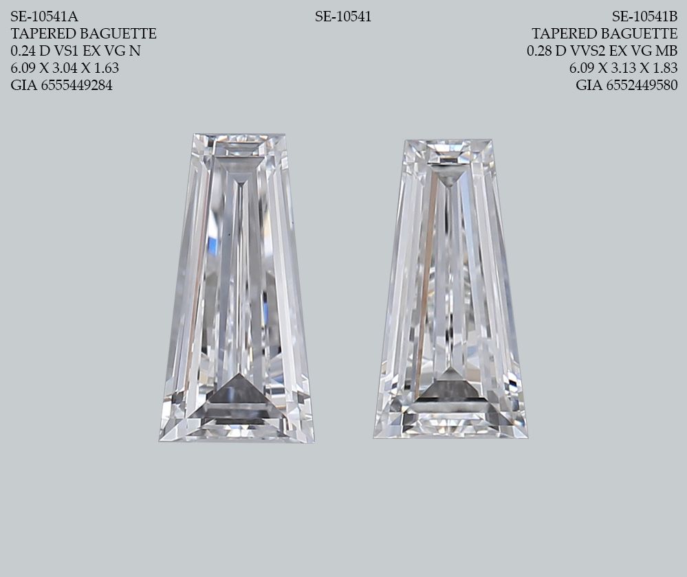 0.24 ct Tapered baguette Diamond