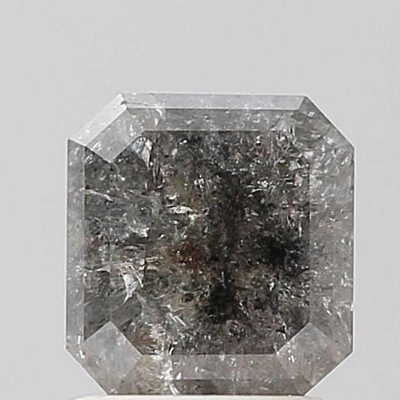 1.4 Carat Emerald Diamond Salt and Pepper VS1